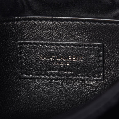 Saint Laurent Patent Crocodile Embossed Lambskin Monogram Baby Niki Chain Satchel Black 6 of 8