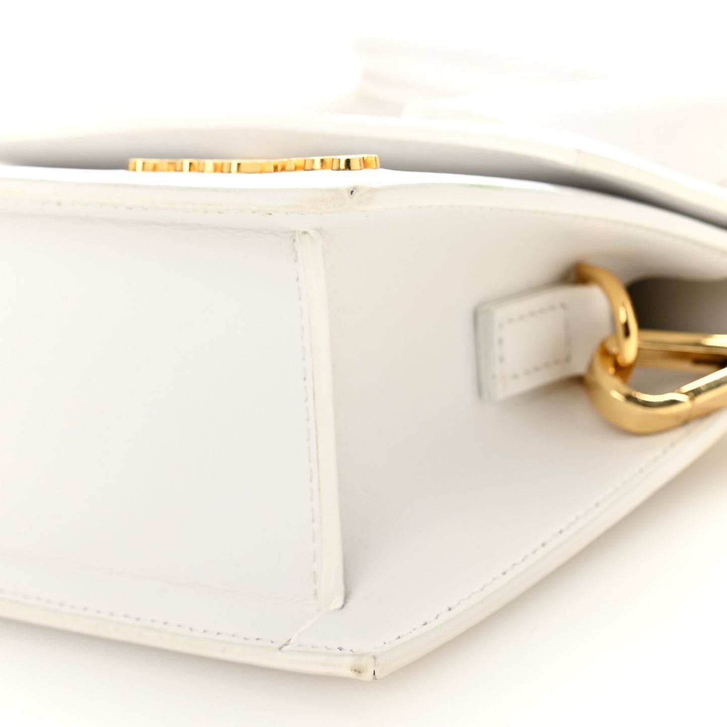 Smooth Calfskin Le Chiquito Noeud White