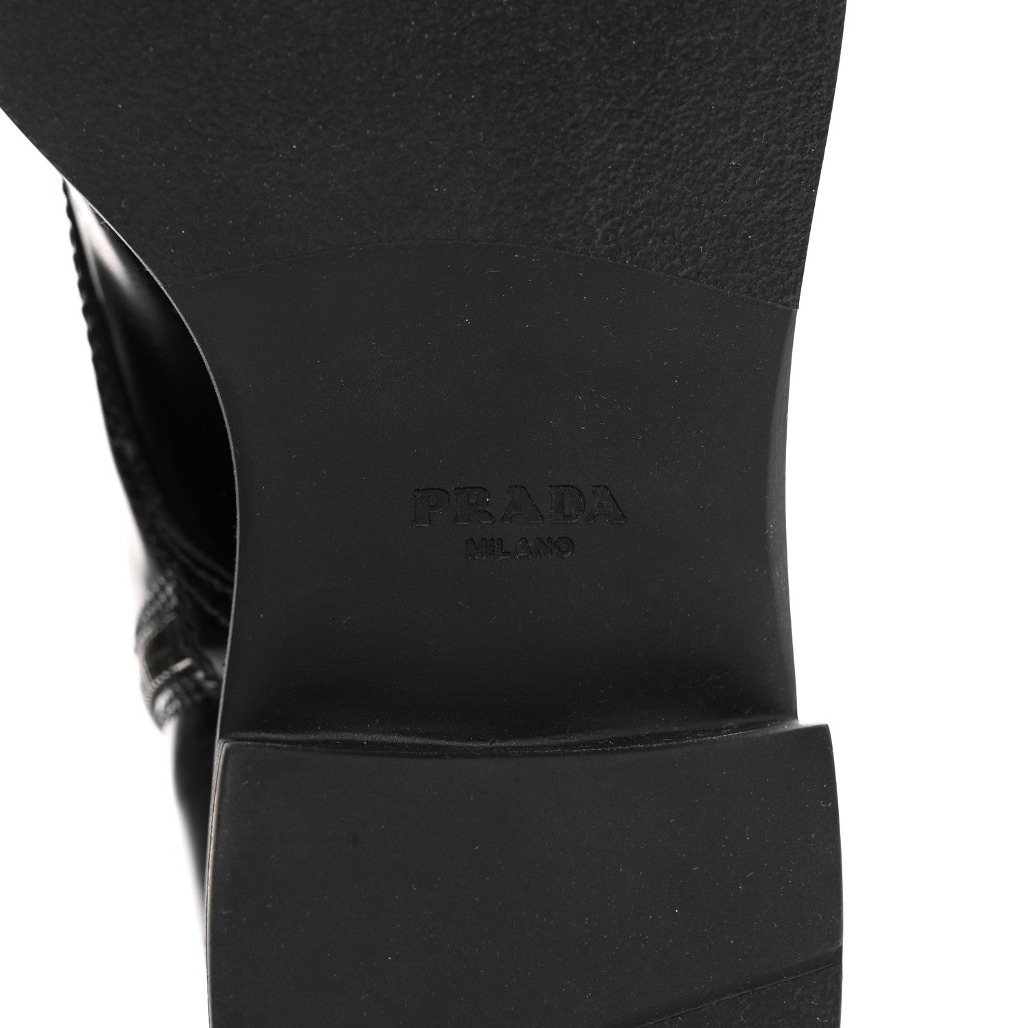 Prada Spazzolato Chocolate 50mm Combat Boots 36 Black 6 of 10