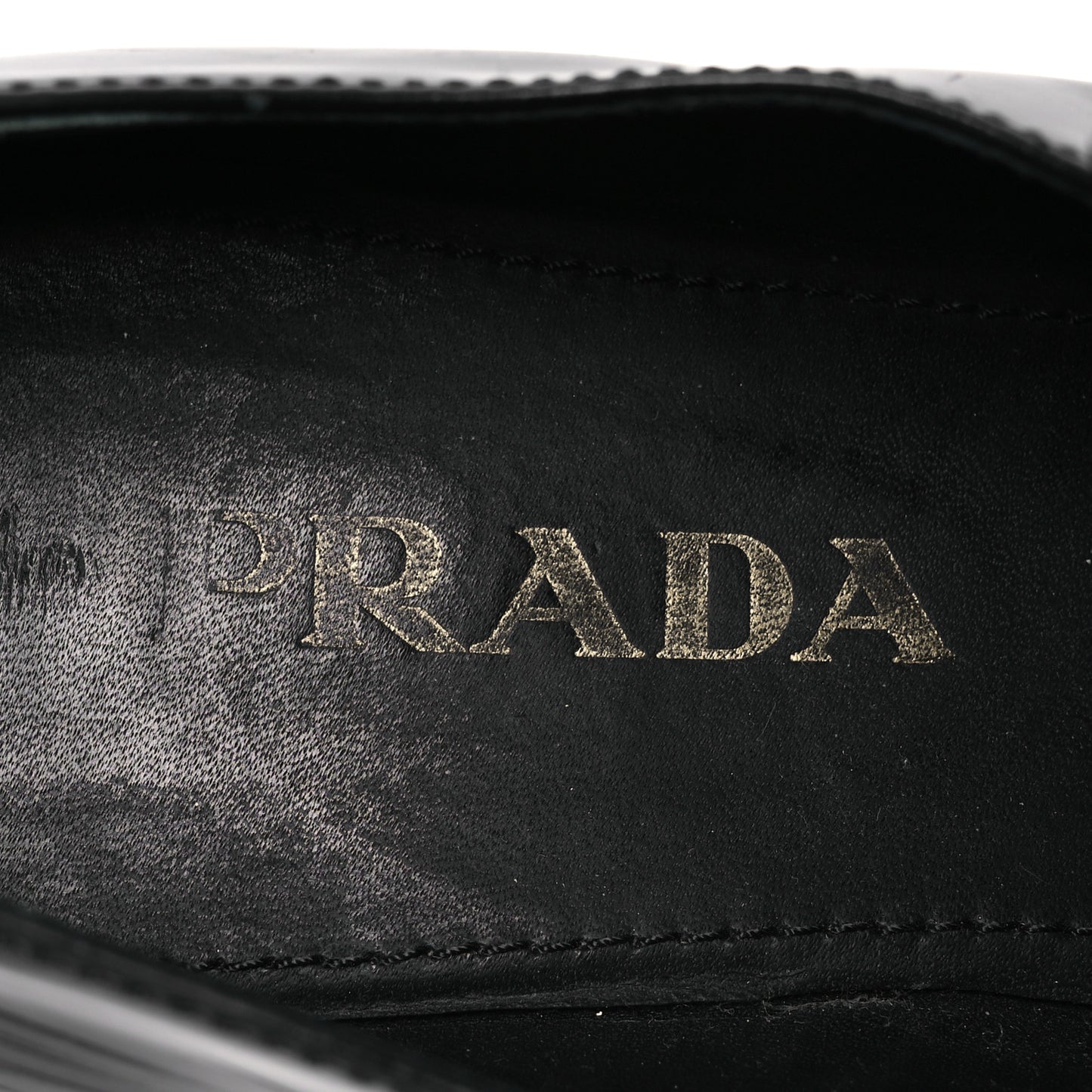 Spazzolato Metal Triangle Logo 50mm Loafers 38 Black