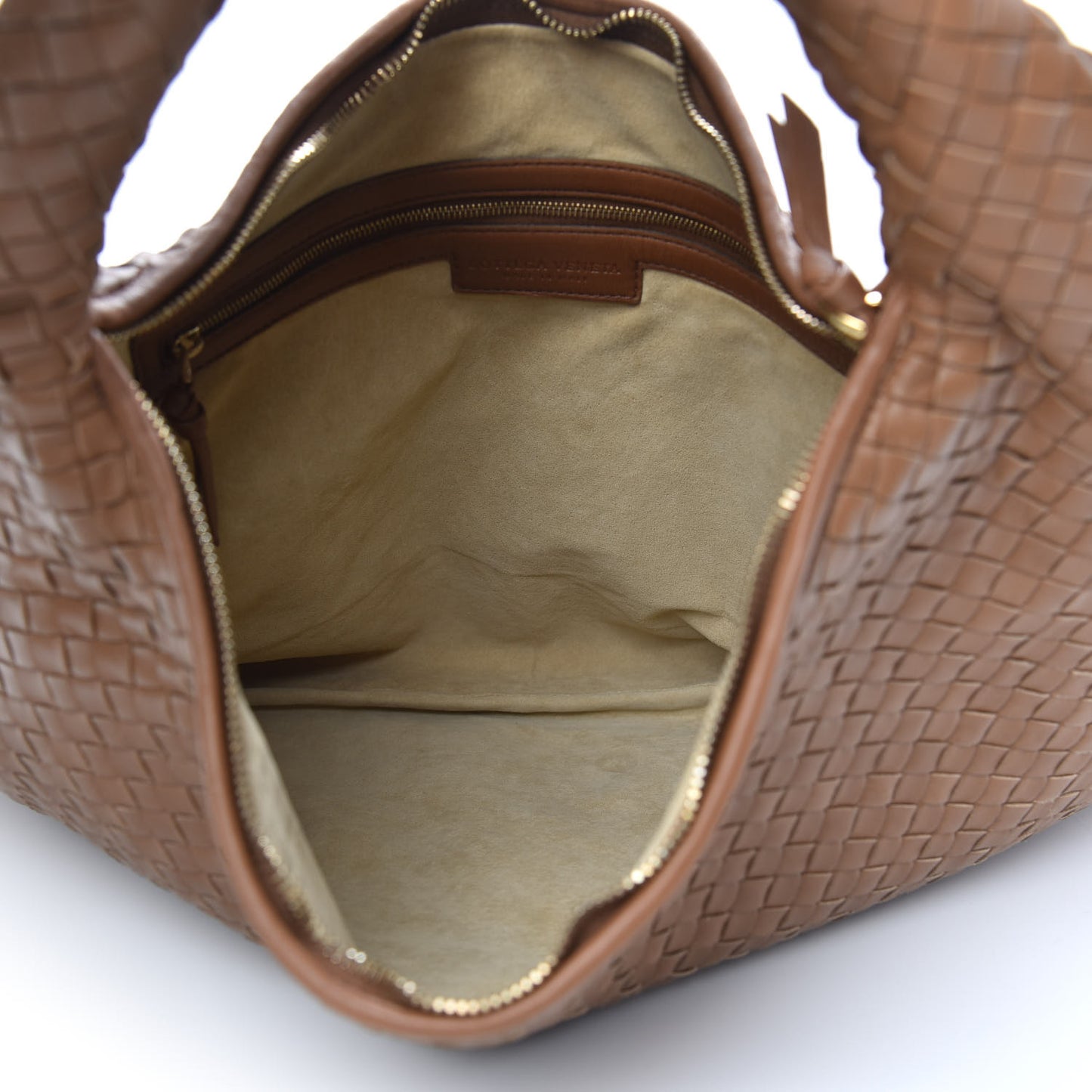 Nappa Intrecciato Large Veneta Hobo Noce