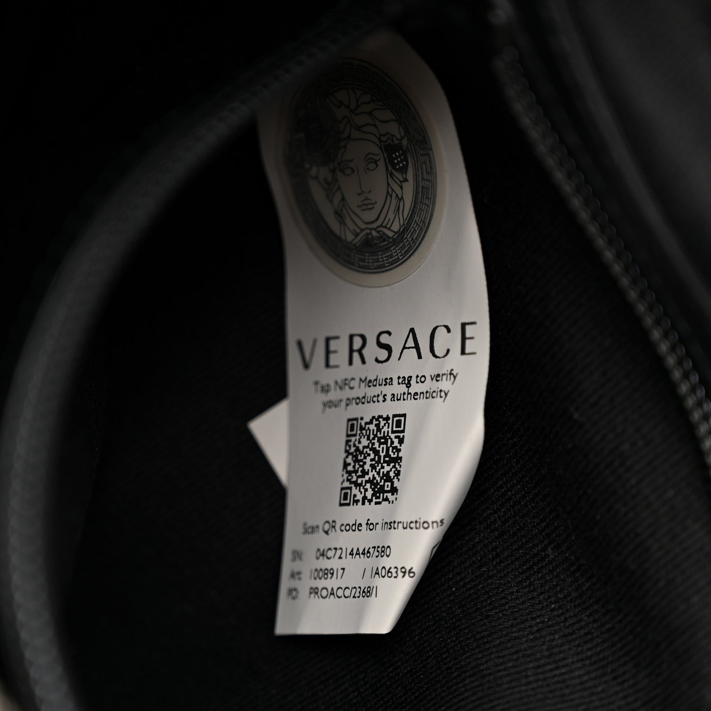 Calfskin Small Repeat Zip Hobo Black