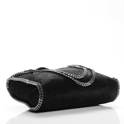 Stella McCartney Shaggy Deer Small Falabella Fold Over Tote Black 4 of 9