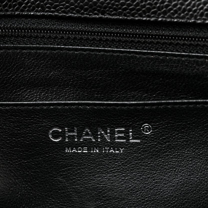 Chanel Caviar Quilted Jumbo Single Flap Black 6 of 10