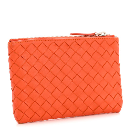 Bottega Veneta Nappa Intrecciato Key Case Orange 3 of 9