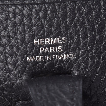 Hermes Taurillon Clemence Evelyne TPM Black 8 of 10