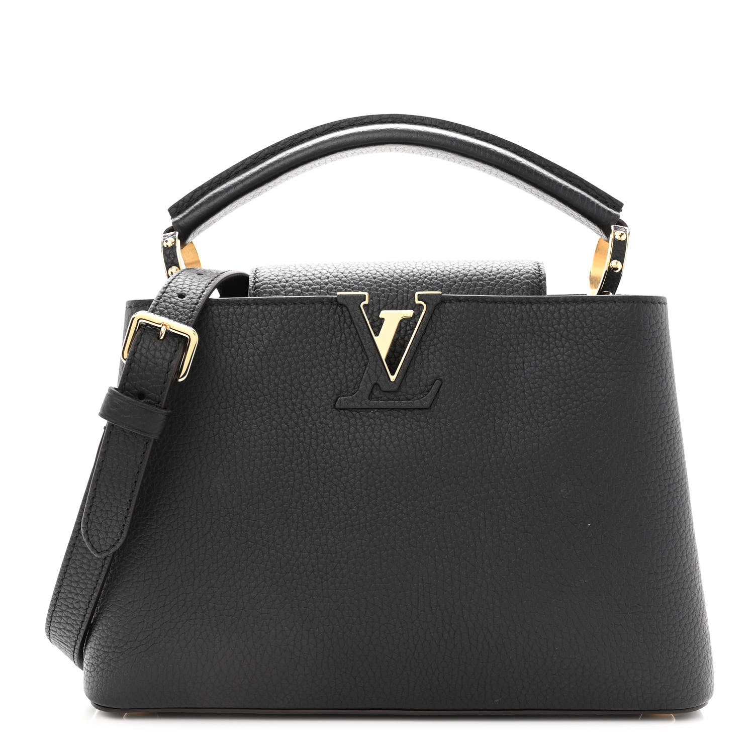 Louis Vuitton Taurillon Capucines BB Black 1 of 9