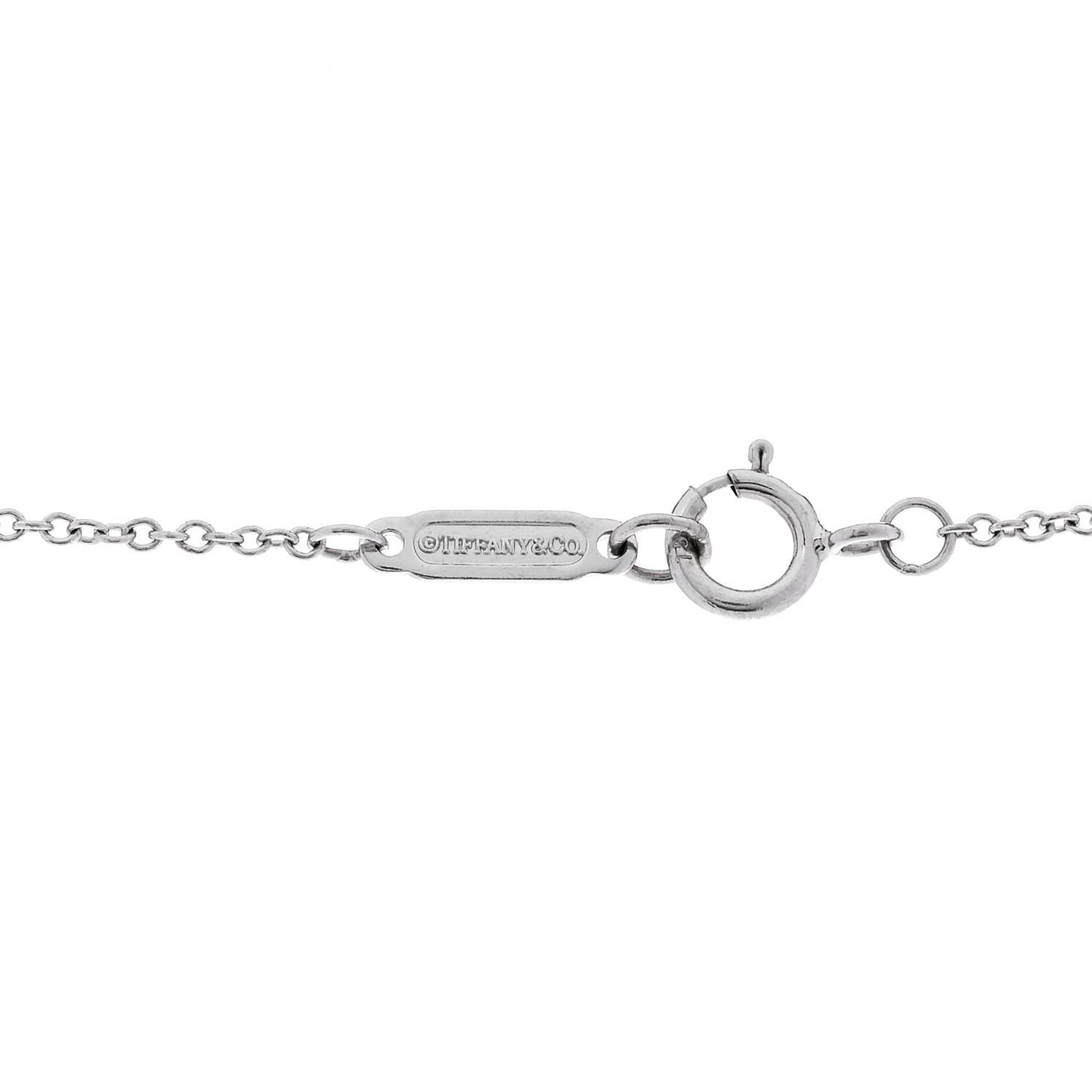 Platinum Diamond .37ct Fleur De Lis Key Pendant Necklace