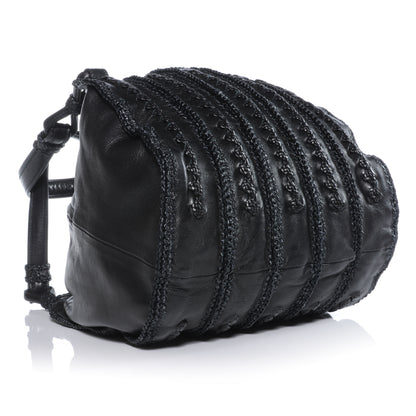 Bottega Veneta Nappa Crochet Raffia Bag Nero Black 4 of 8
