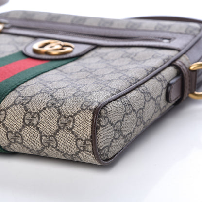 Gucci GG Supreme Monogram Web Small Ophidia Messenger Bag Brown 11 of 12