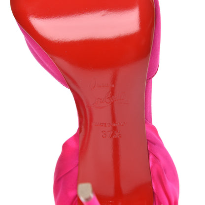 Christian Louboutin Satin Douce Du Desert 100 Heels 37.5 Ultra Rose 7 of 7