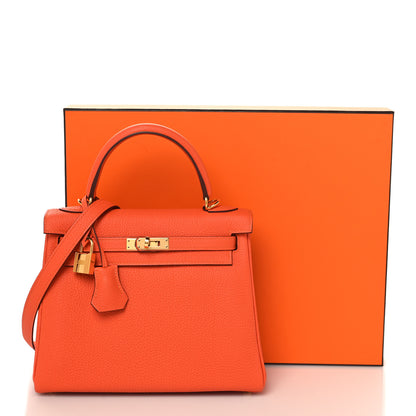 Hermes Togo Kelly Retourne 25 Feu 10 of 10