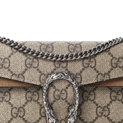 Gucci GG Supreme Monogram Super Mini Dionysus Shoulder Bag Taupe 11 of 12