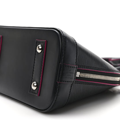 Louis Vuitton Epi Alma BB Black Hot Pink 8 of 10