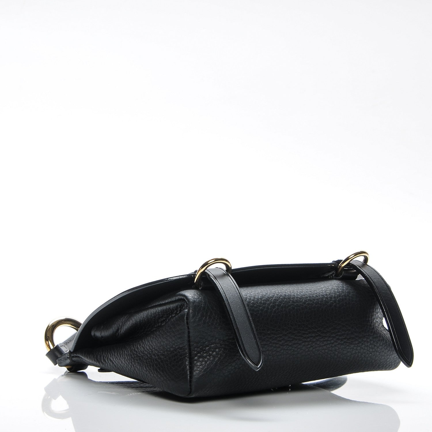 Burberry Calfskin Baby Bridle Saddle Bag Black 4 of 6