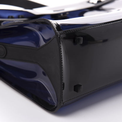 Delvaux PVC Tempete Dark Night Satchel Blue De Prusse 6 of 9