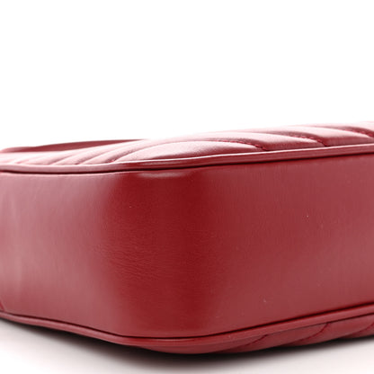 Saint Laurent Calfskin Matelasse Monogram Lou Camera Bag Rouge Eros 10 of 13