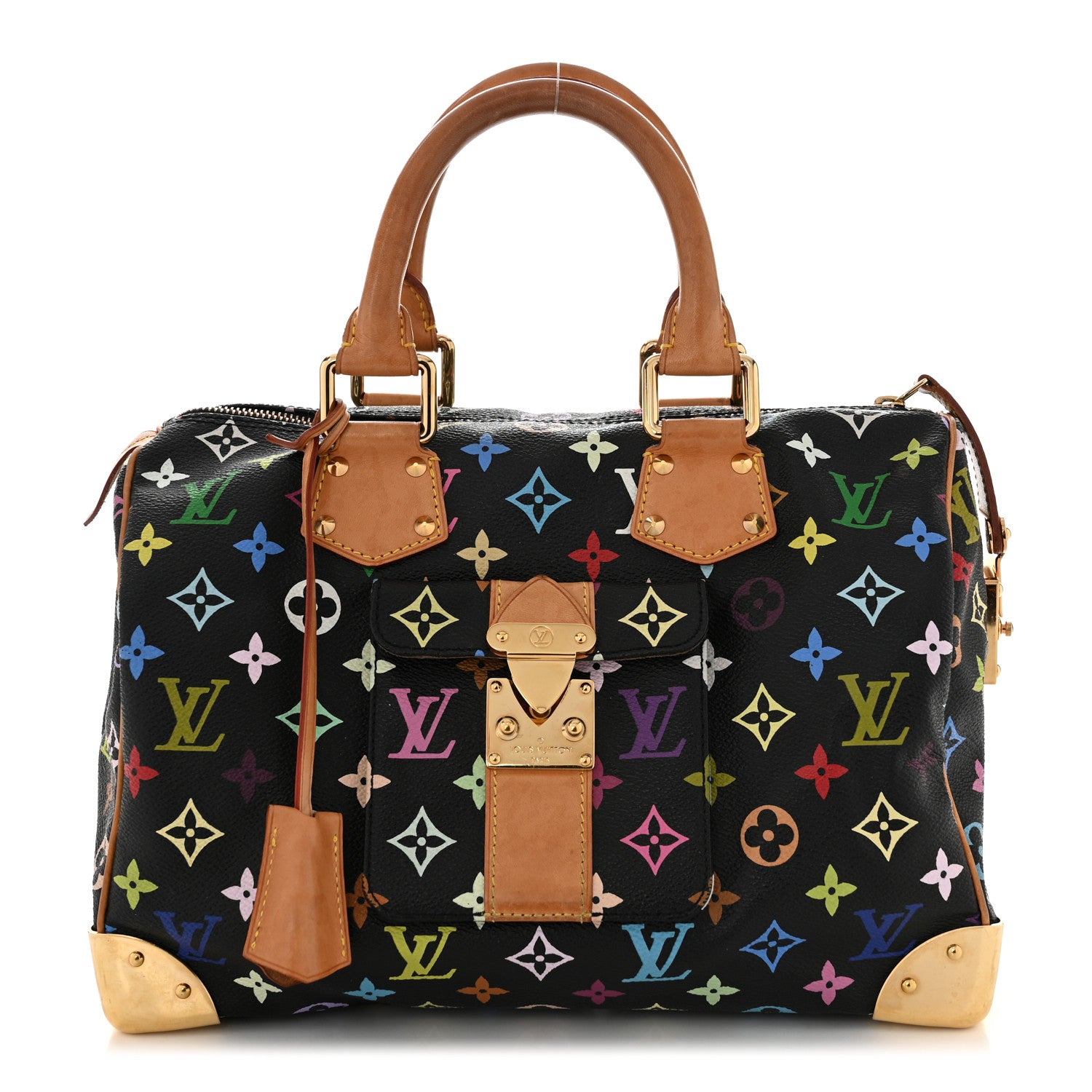Louis Vuitton Monogram Multicolor Speedy 30 Black 1 of 10