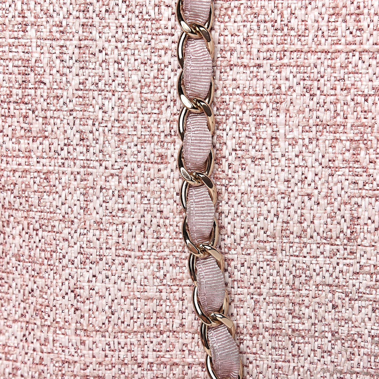 Straw Lurex Large Deauville Tote Pink