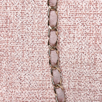 Chanel Straw Lurex Large Deauville Tote Pink 12 of 19