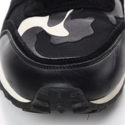 Valentino Garavani Nappa Suede Camouflage Mens Rockrunner Sneakers 44 Black White 14 of 18