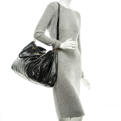Prada Vernice Naplak Tote Black 2 of 8