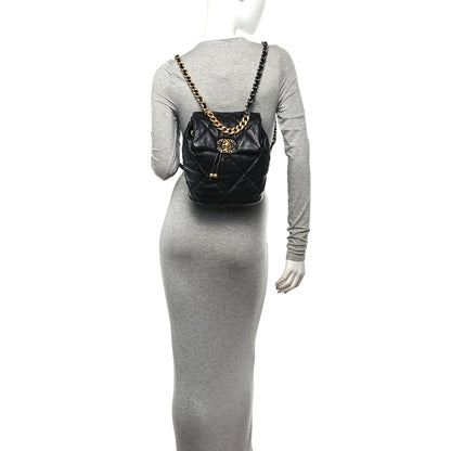 Chanel Lambskin Quilted Chanel 19 Backpack Black 2 of 10