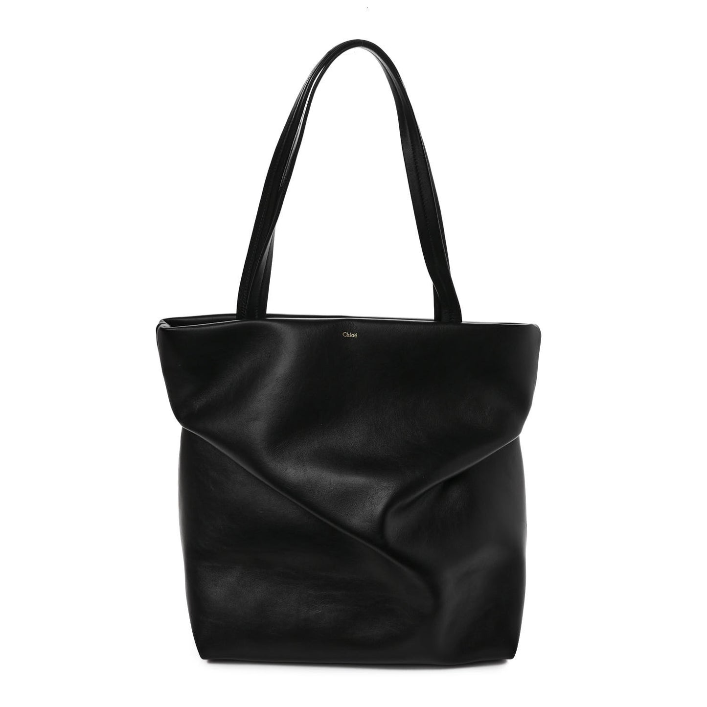 Calfskin Judy East West Tote Black
