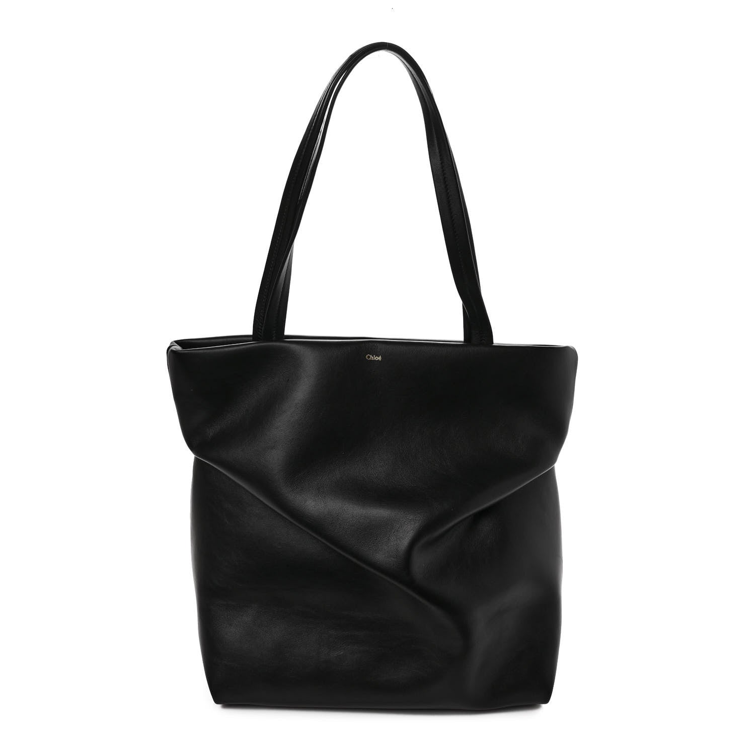 Chloe Calfskin Judy East West Tote Black 1 of 8