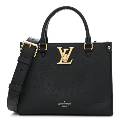 Louis Vuitton Calfskin Lock & Go Tote Black 1 of 11
