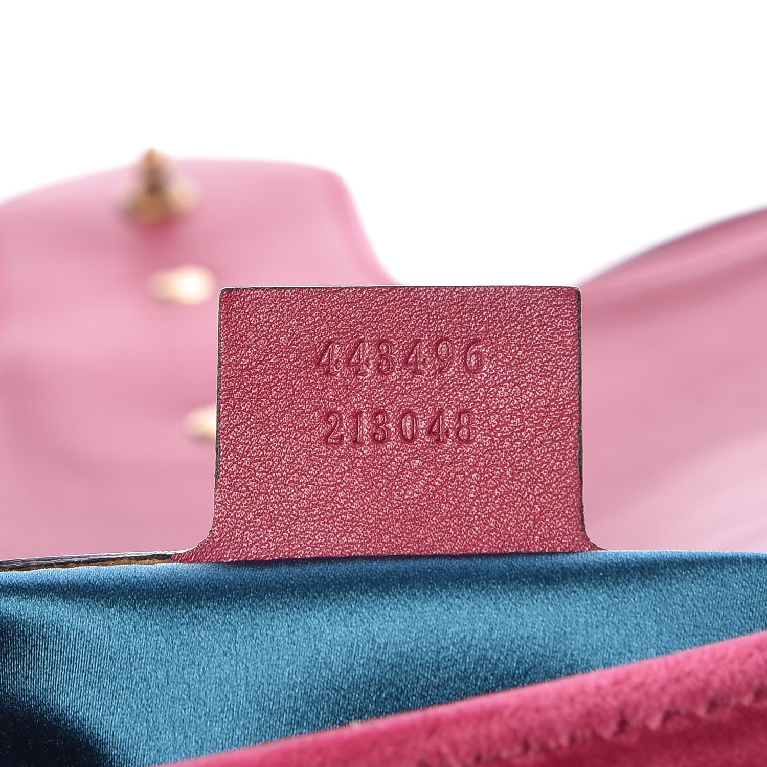 Gucci Velvet Matelasse Blind for Love Embroidered Medium GG Marmont Shoulder Bag Light Raspberry Rose Multicolor 7 of 9