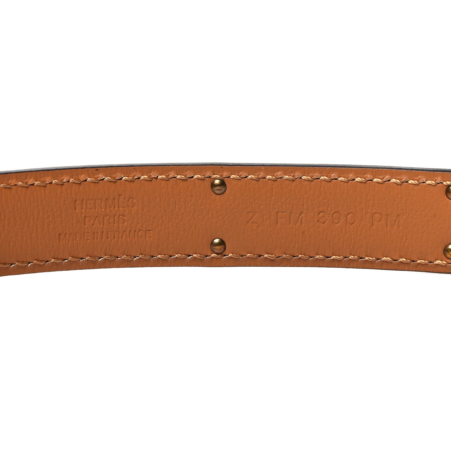 Hermes Epsom Kelly Pocket Belt Gold 7 of 7