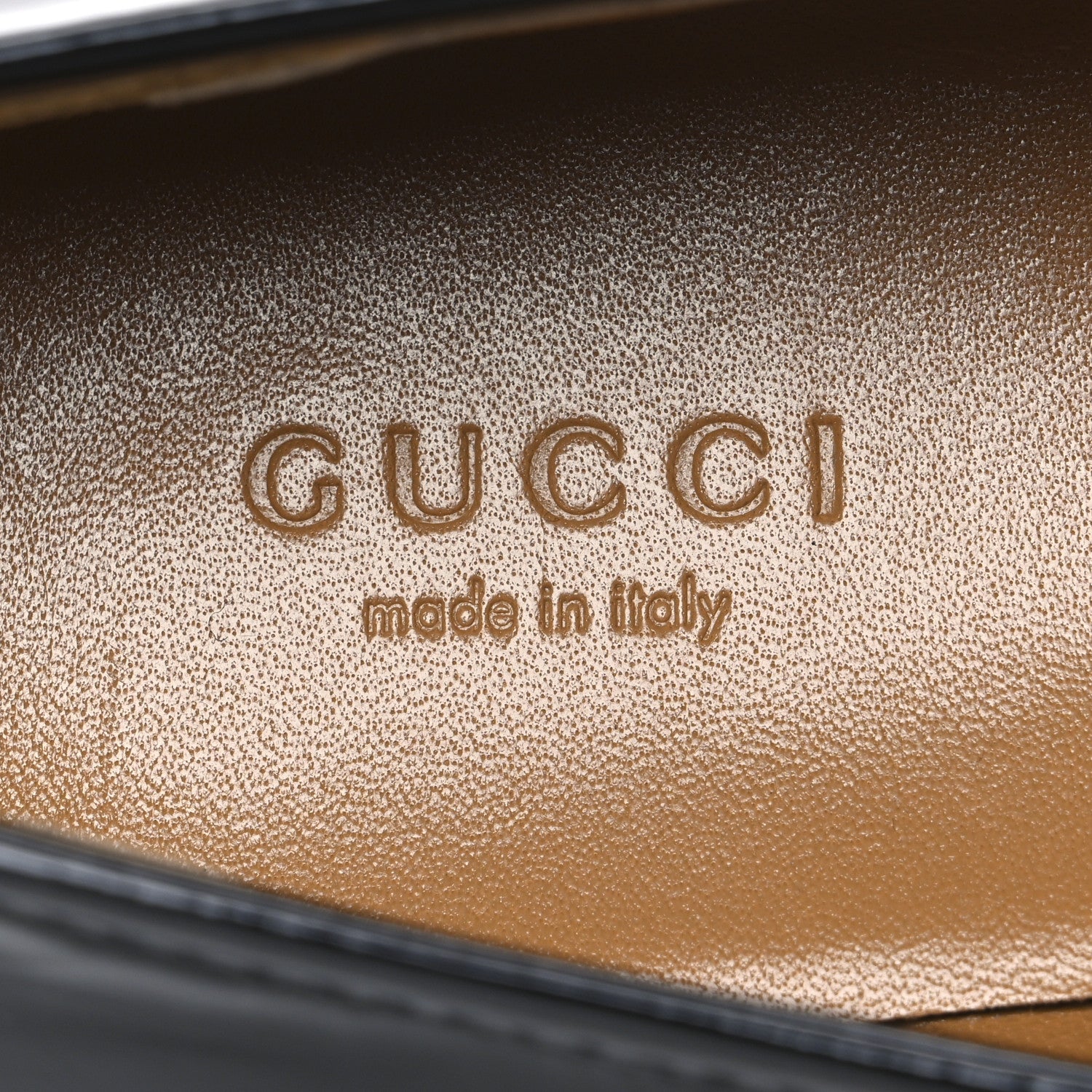 Gucci Patent Womens Jordaan Loafers 38.5 Black 9 of 11