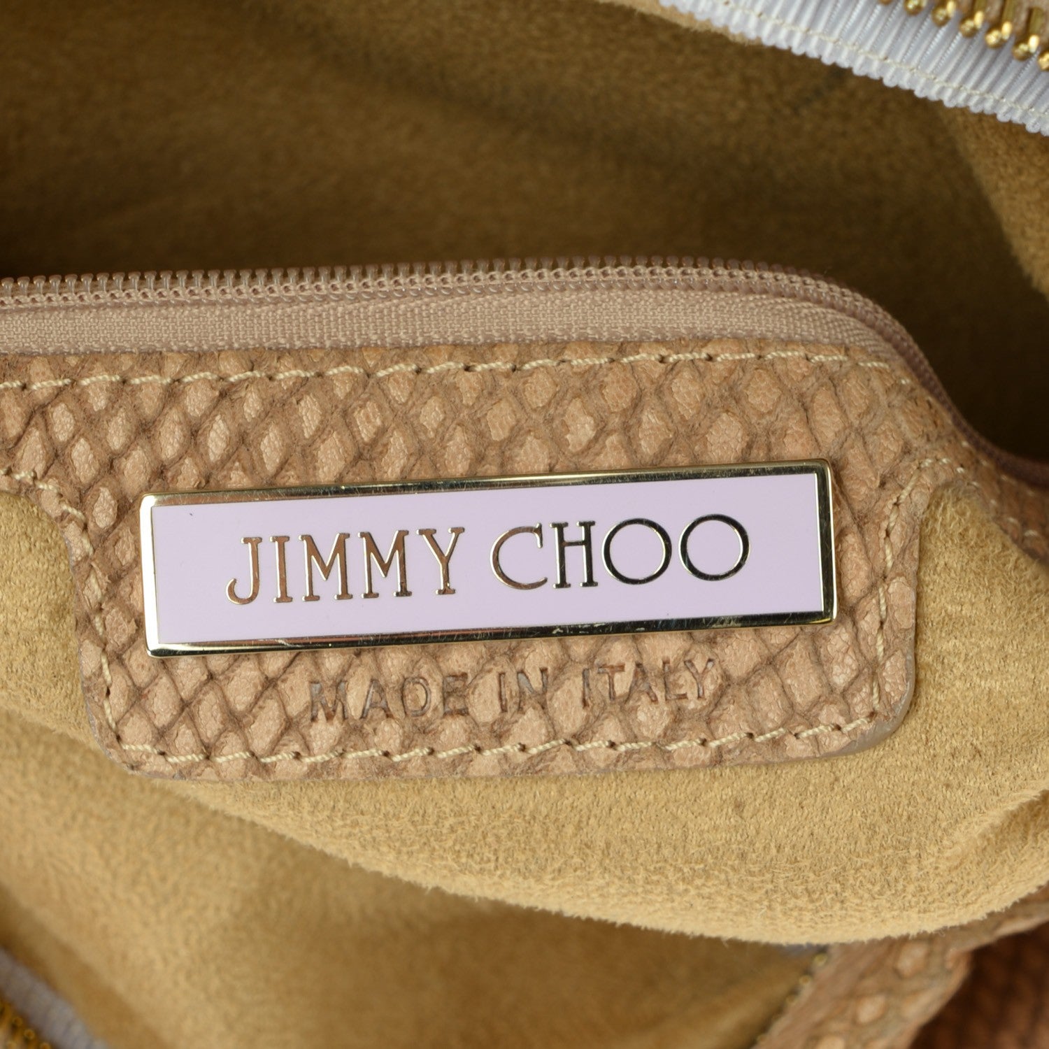 Jimmy Choo Snakeskin Embossed Sky Hobo 6 of 7