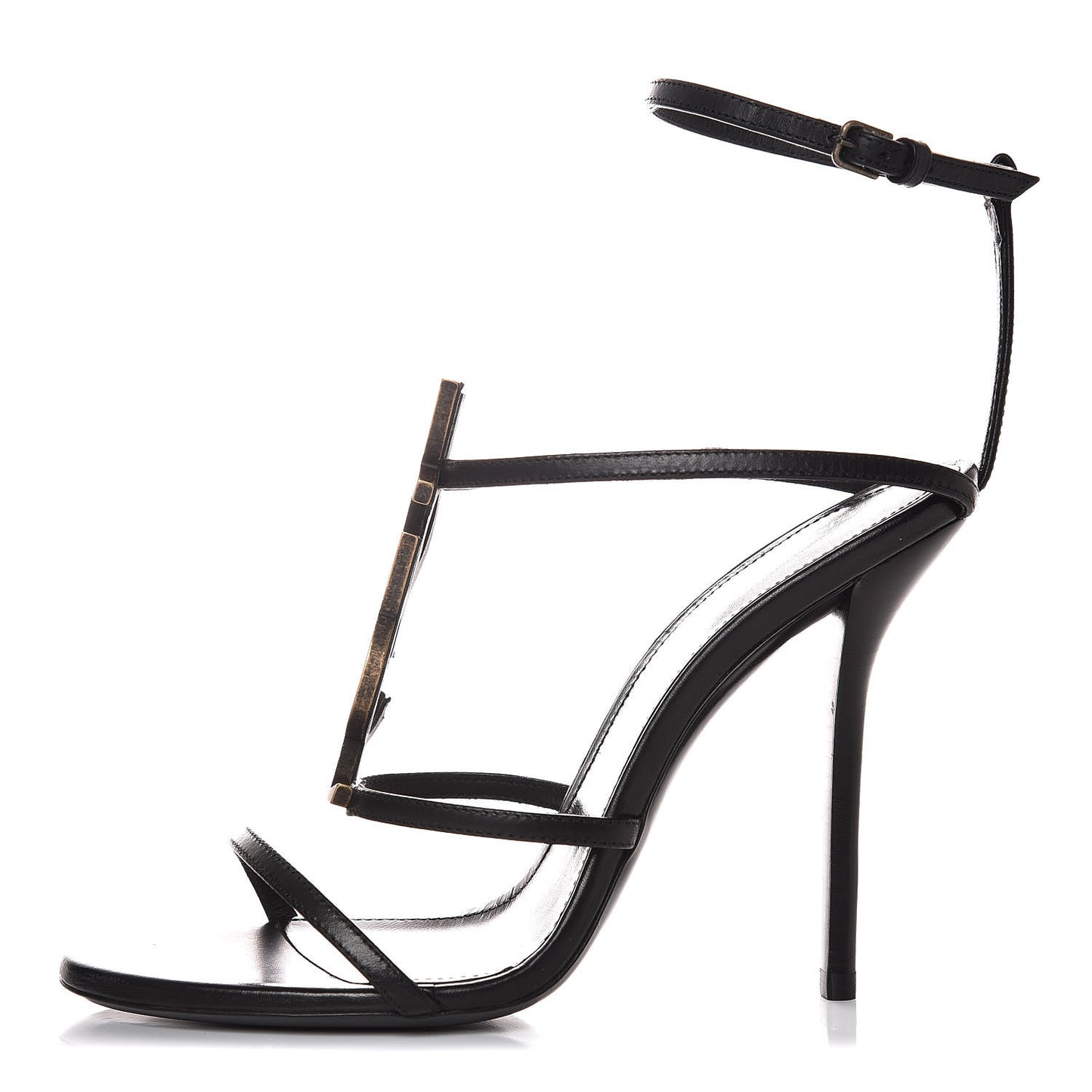Calfskin Cassandra 110 Sandals 37 Black