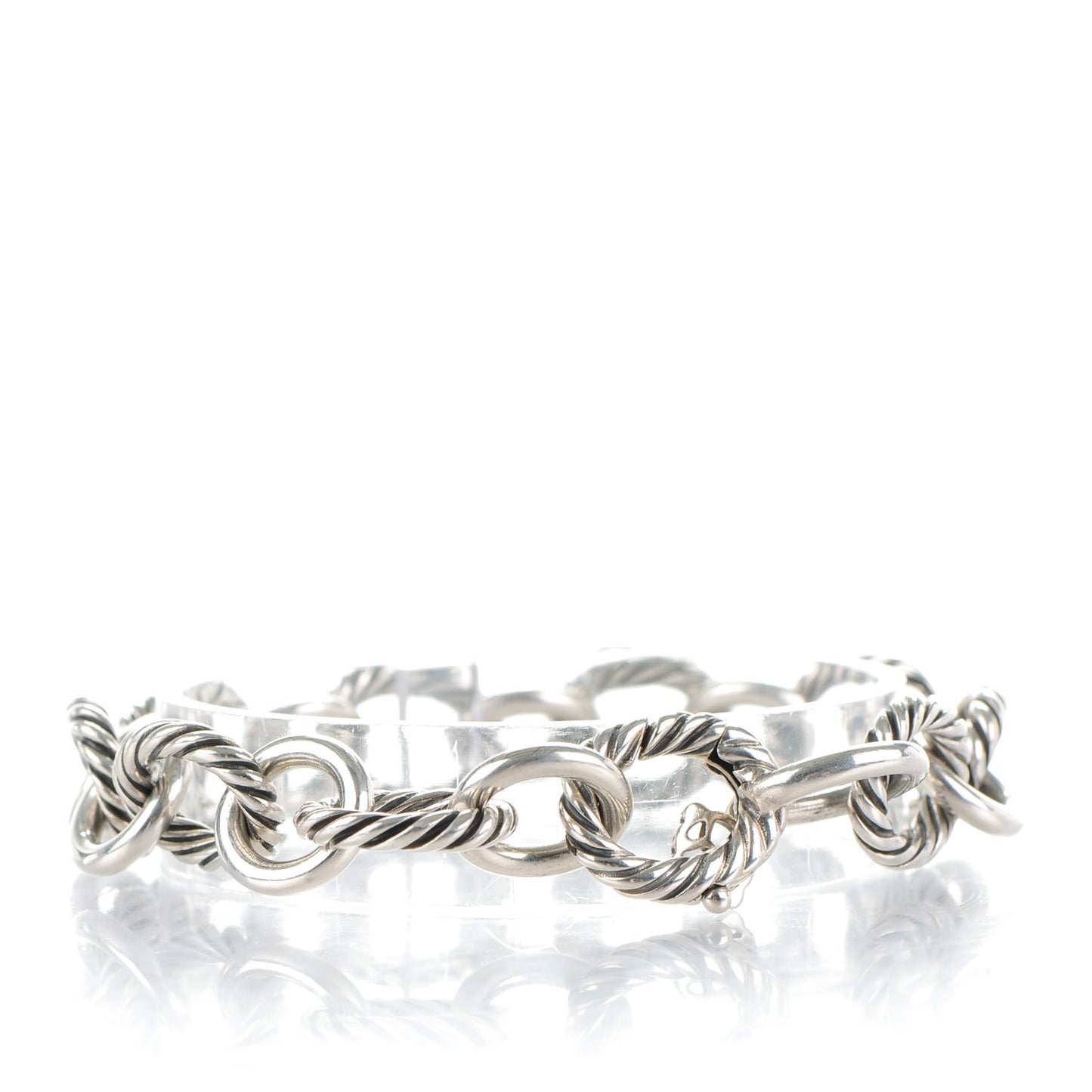 Sterling Silver 12mm Large Oval Link Bracelet