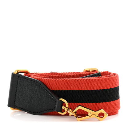 Gucci Canvas Web Shoulder Strap Navy Red 1 of 6