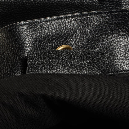Alexander McQueen Pebbled Calfskin North South Skull Padlock Tote Black 7 of 7