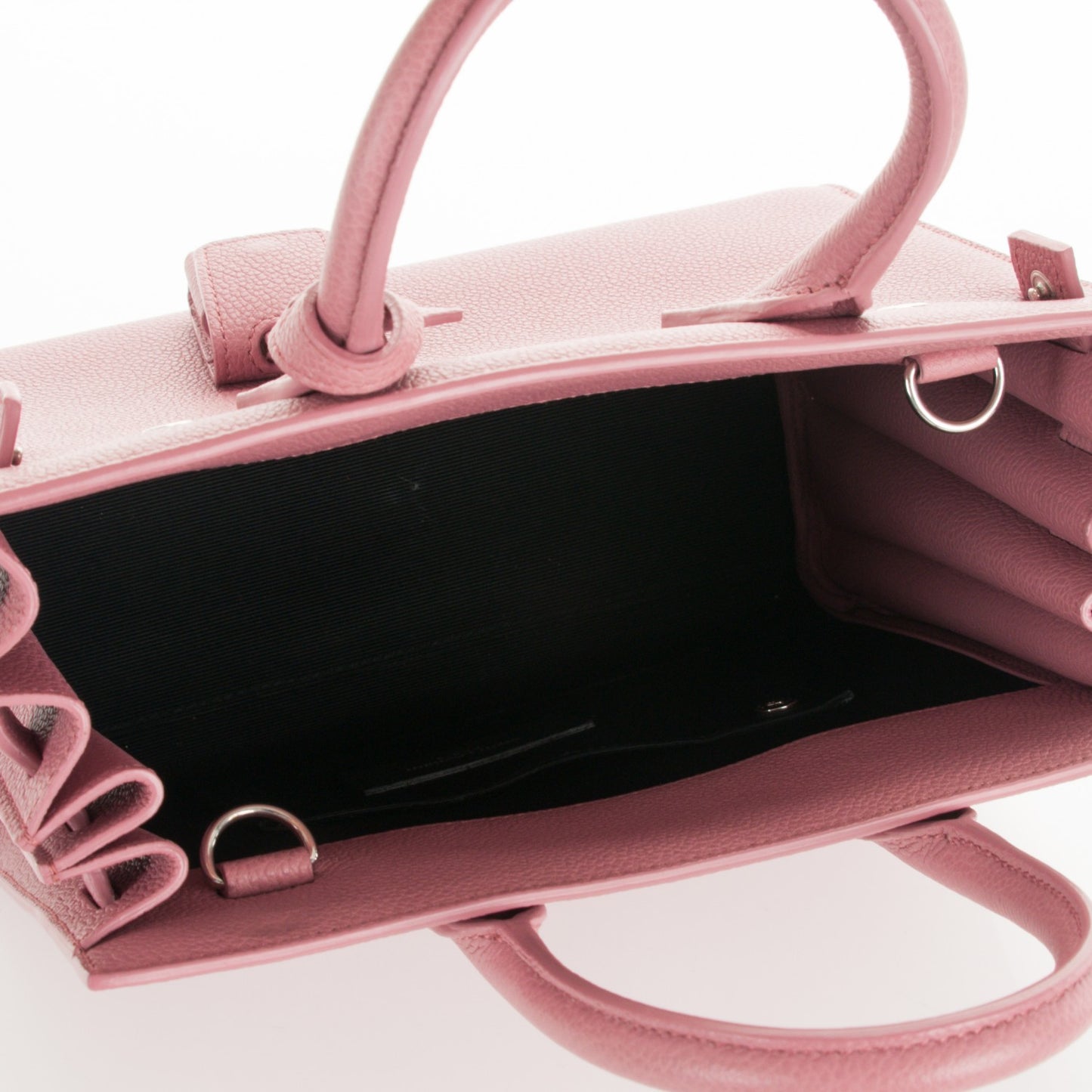 Calfskin Nano Sac De Jour Rose Dark