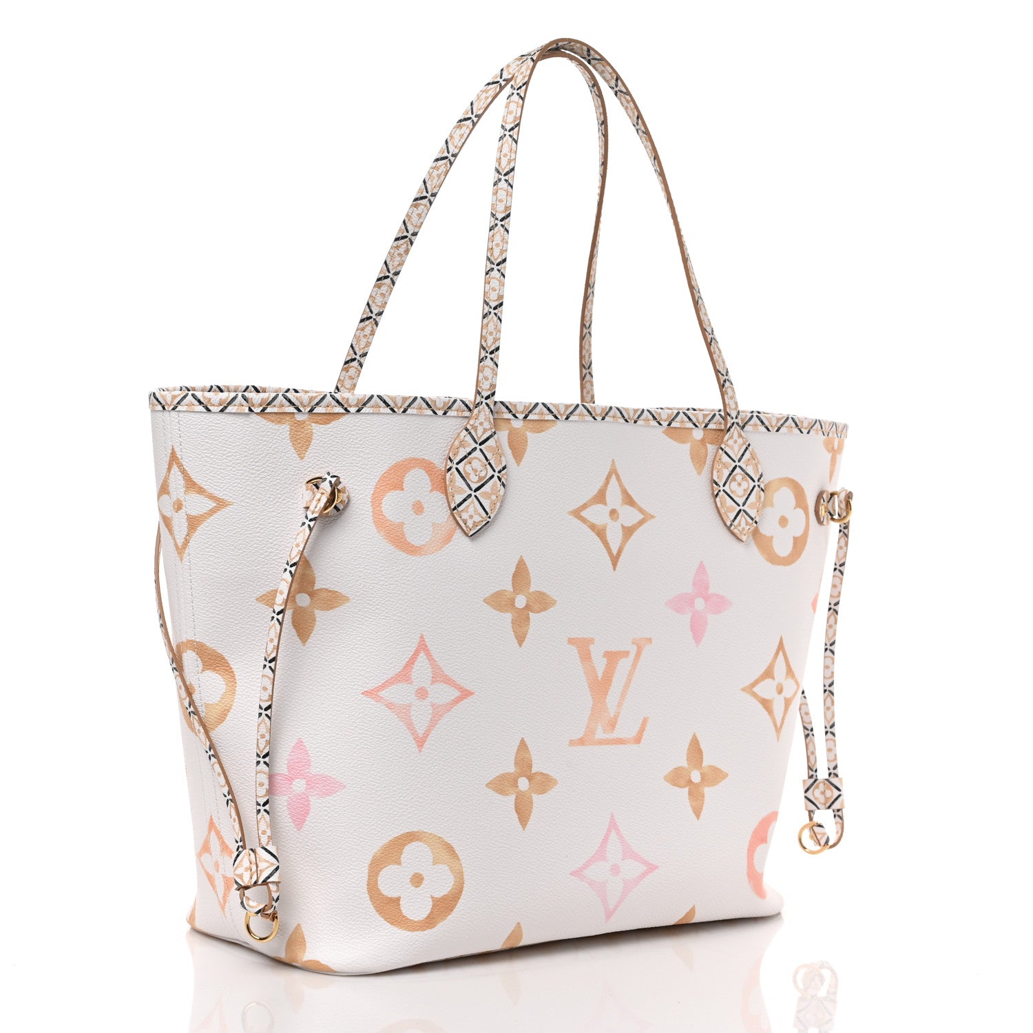 Louis Vuitton Monogram Giant By The Pool 2.0 Neverfull MM Beige 4 of 9