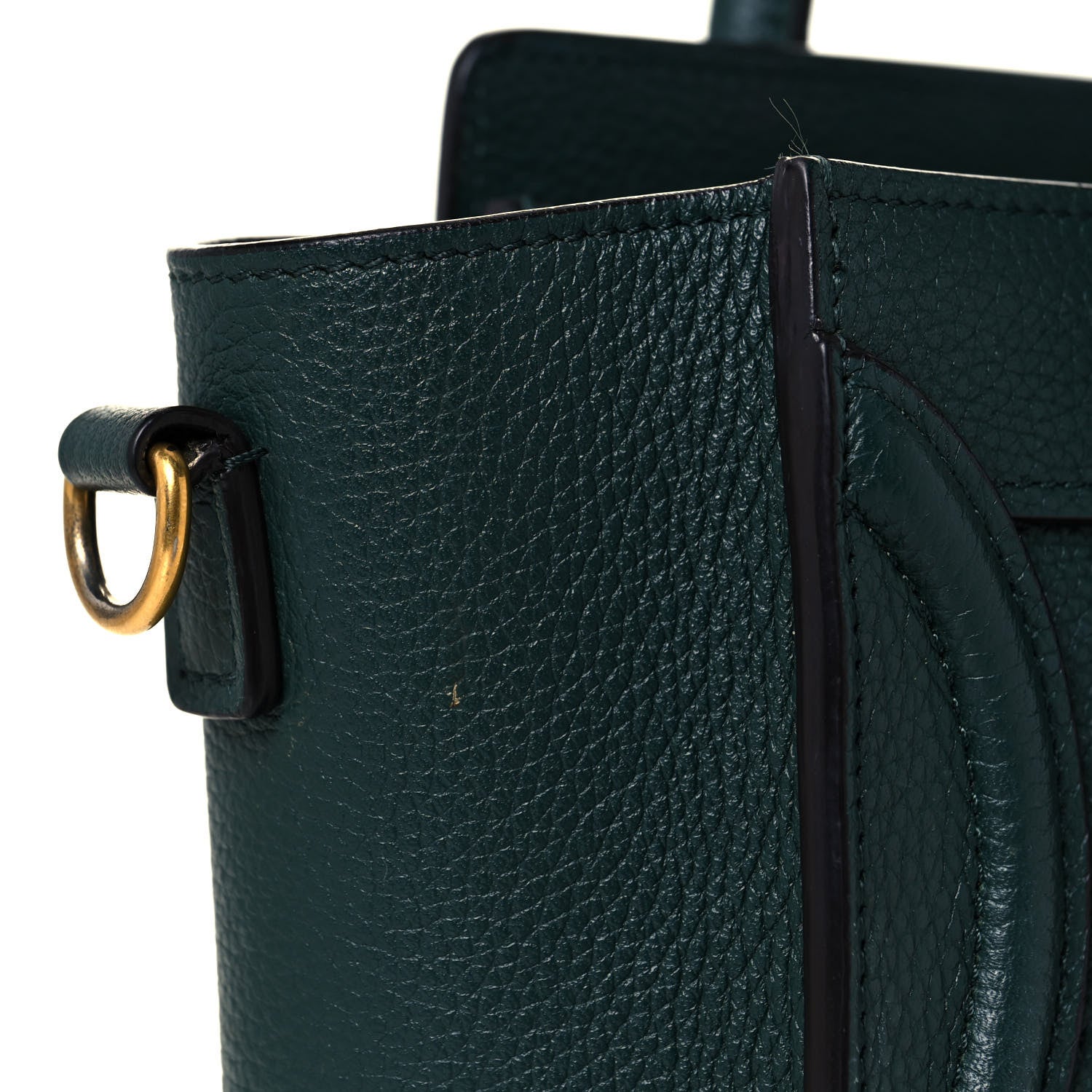 Celine Drummed Calfskin Nano Luggage Amazone 15 of 15
