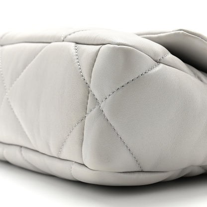 Chanel Lambskin Quilted Medium Chanel 19 Flap Grey 10 of 12