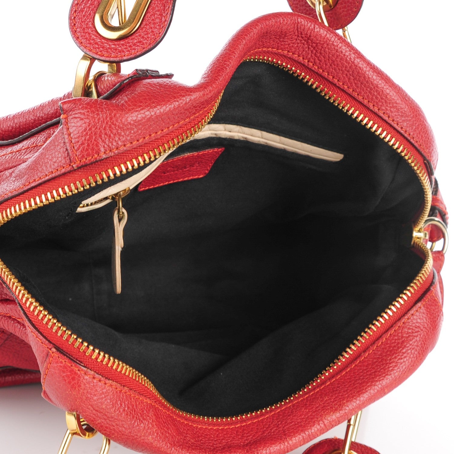 Chloe Calfskin Medium Paraty Red 5 of 8