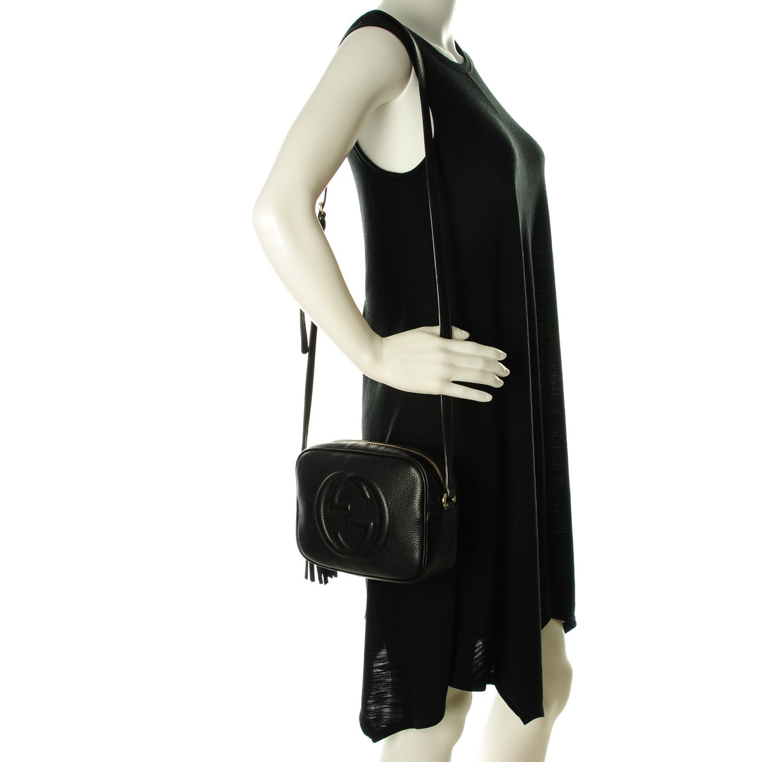 Gucci Pebbled Calfskin Small Soho Disco Bag Black 2 of 7
