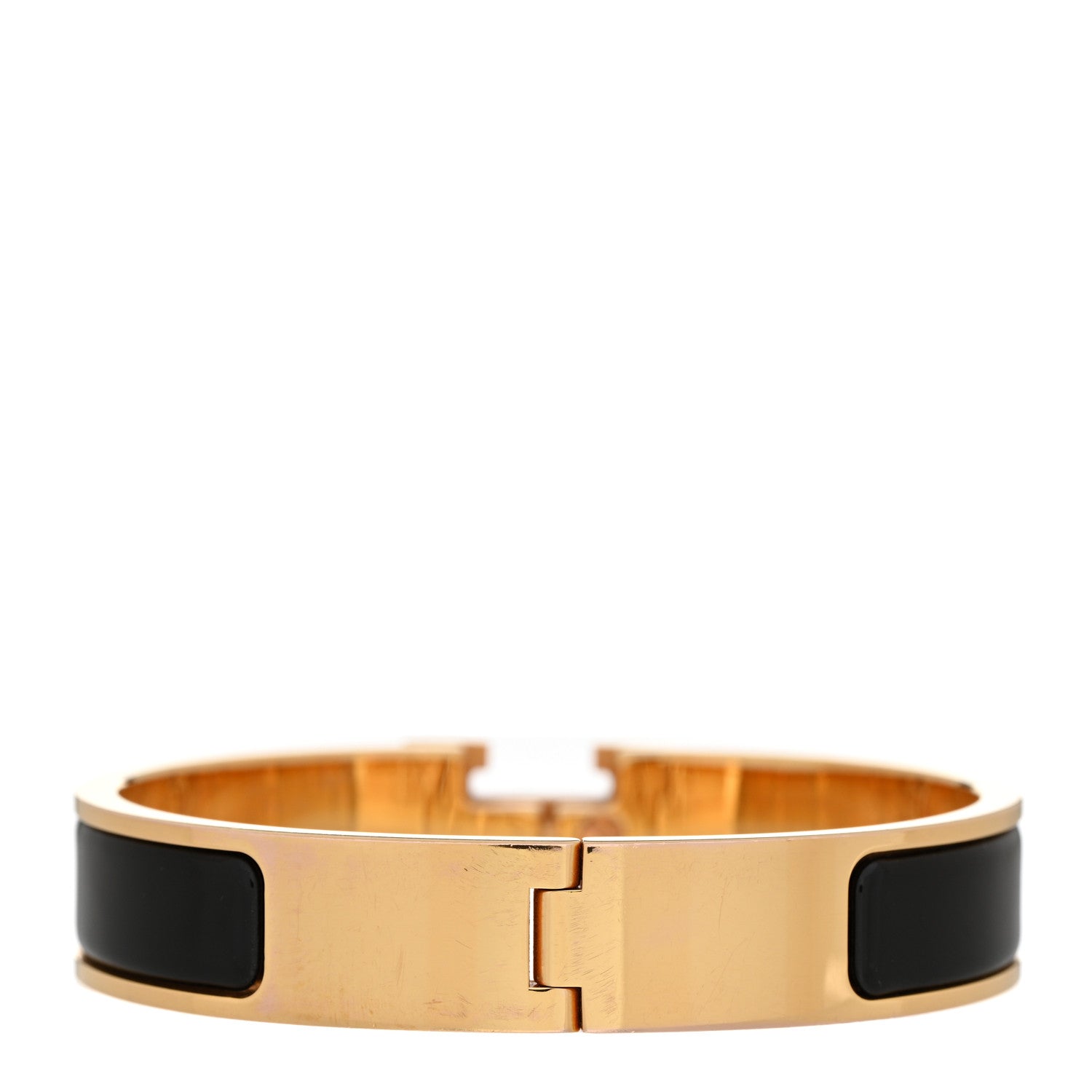 Hermes Enamel Narrow Clic Clac H Bracelet PM Black 3 of 8