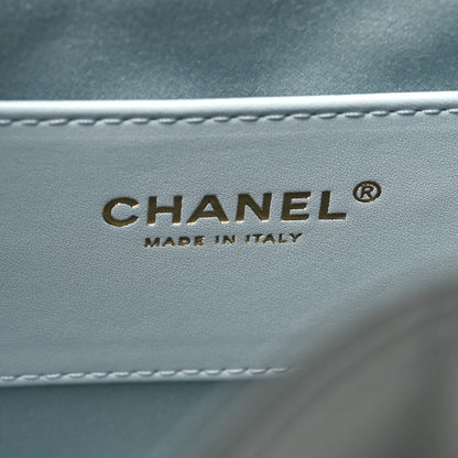 Chanel Caviar Quilted Small Chanel 25 Handbag Light Blue 6 of 11