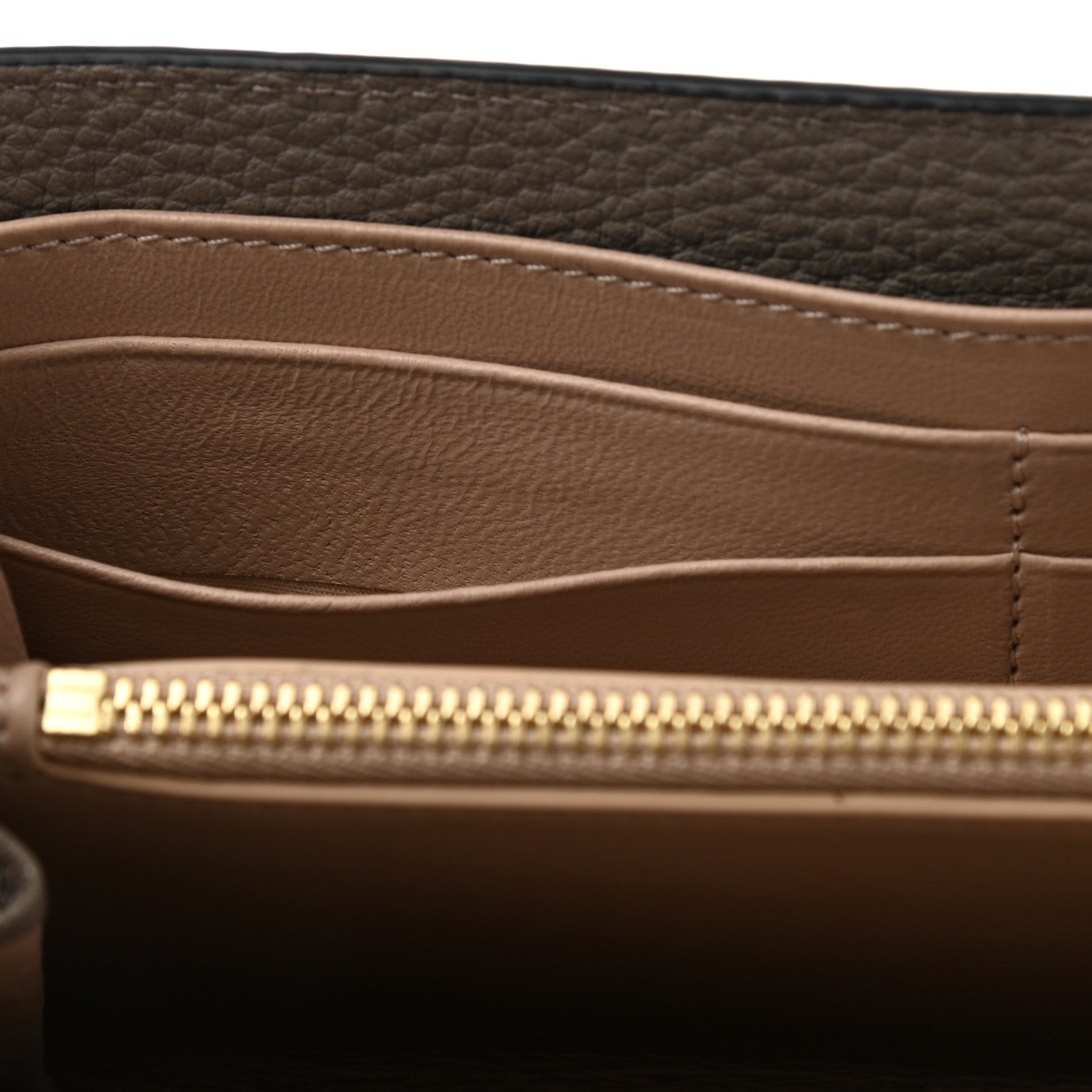 Chloe Grained Lambskin Drew Long Wallet with Flap Motty Grey 8 of 10