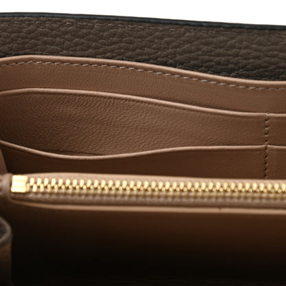 Chloe Grained Lambskin Drew Long Wallet with Flap Motty Grey 8 of 10