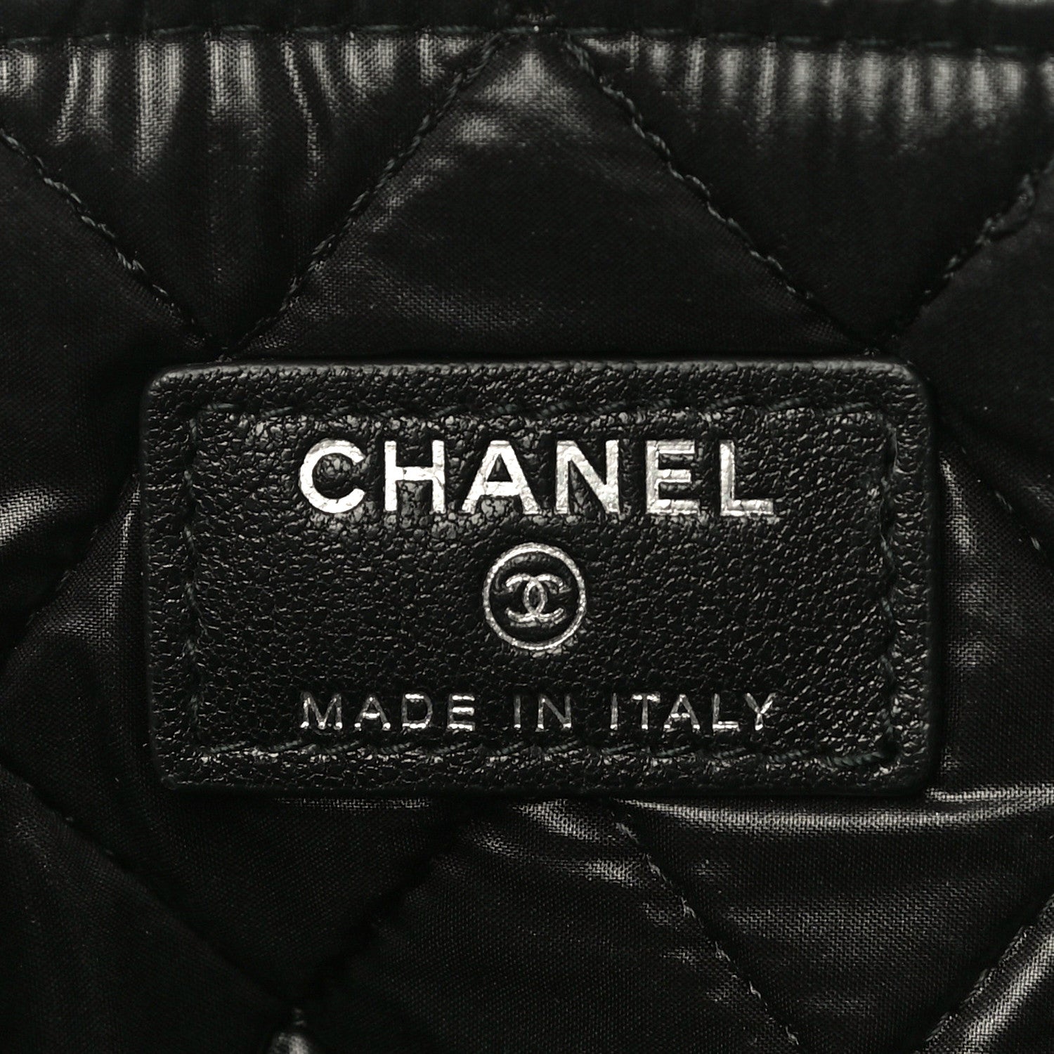 Chanel Sheepskin Quilted Medium Vintage Mademoiselle Cosmetic Case Black 6 of 14