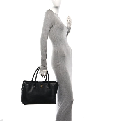 Chanel Calfskin Cerf Executive Shopper Tote Black 2 of 10